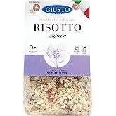 Giusto Sapore Saffron Risotto &ndash; Authentic Italian Carnaroli Rice with Real Saffron | Gluten Free | Product of Italy | 8.81oz (250g)