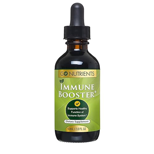 Immune Booster with Echinacea Goldenseal - Stimulate & Support Your System Naturally - Liquid Drops - Large 2 oz