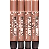 Burt's Bees 100% Natural Moisturizing Lip Shimmer, Caramel - 4 Tubes