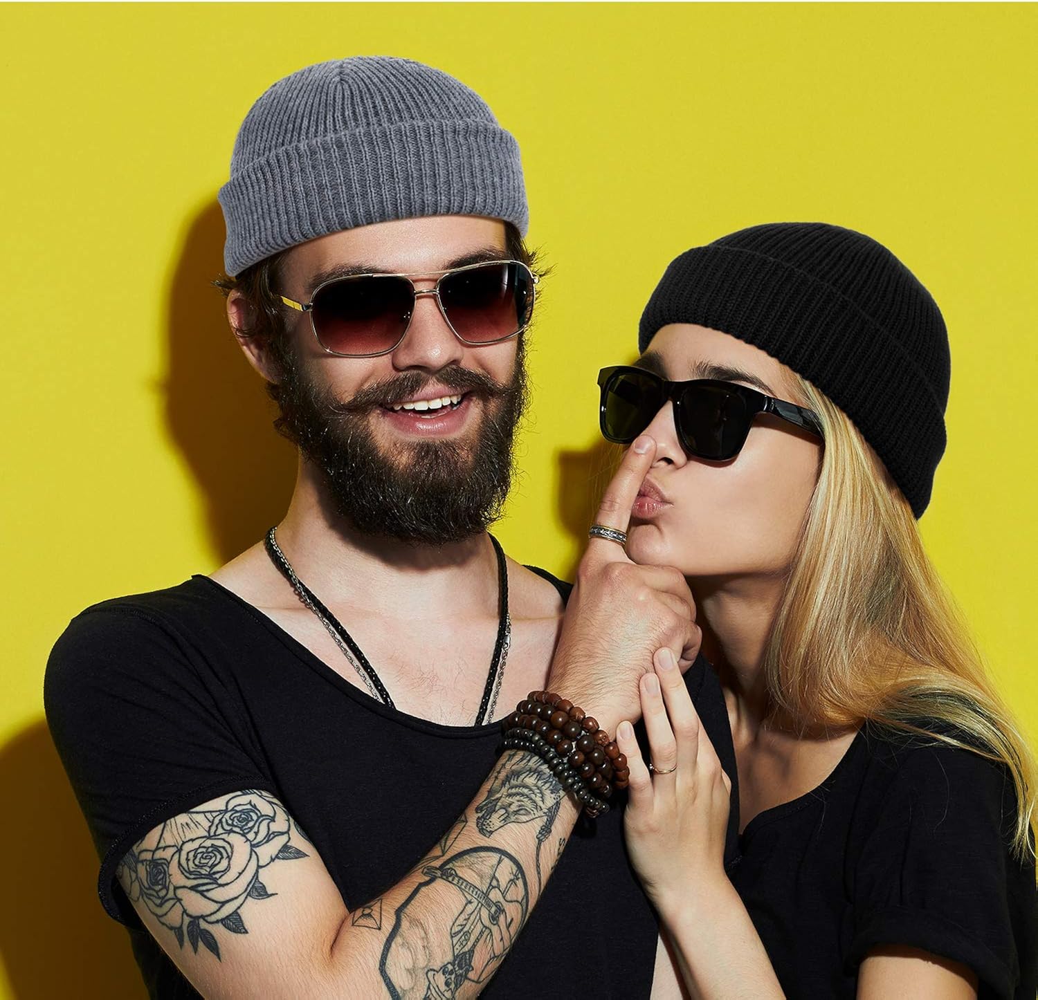 6 Pieces Trawler Beanie Watch Hat Roll up Edge Skullcap Fisherman Beanie Unisex: Clothing