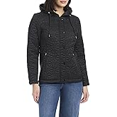 kate spade new york womens Spade Flower-quilt Hooded Jacket