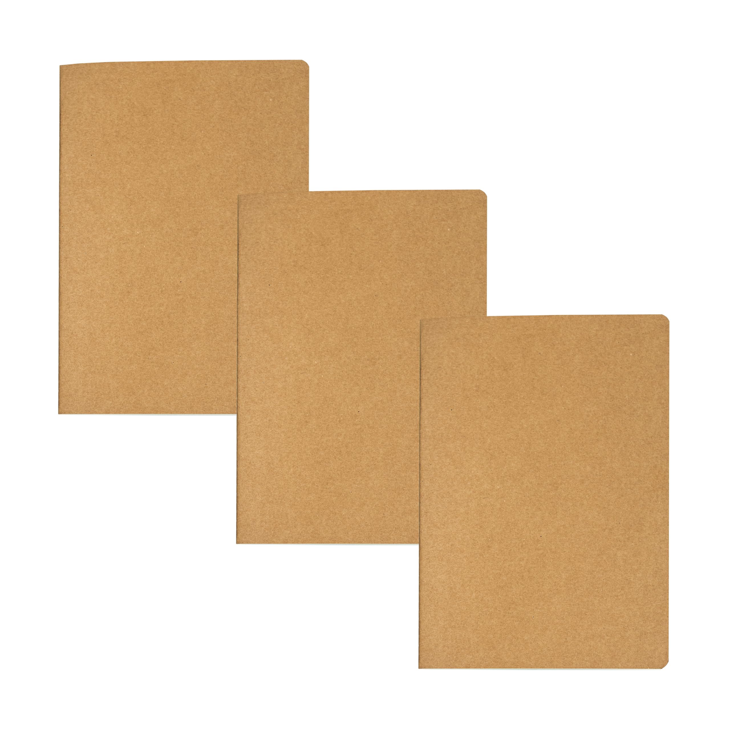 BLUE ACORN - 3 x A4 Portrait Dot Grid Sketchbook - 20 Sheets 150gsm 5mm Dotted Multipurpose Paper - Black Cover - Ideal for Calendar Overviews, Trackers & Storyboards