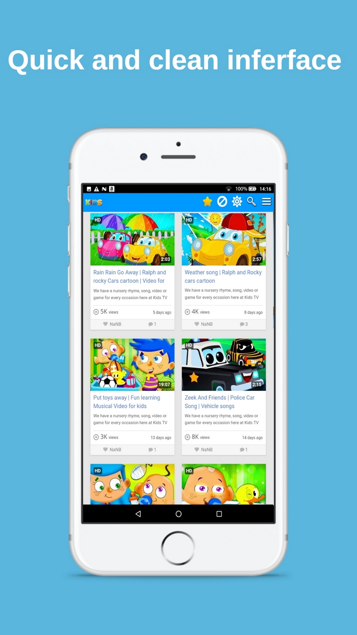 App Videos for YouTube Kids