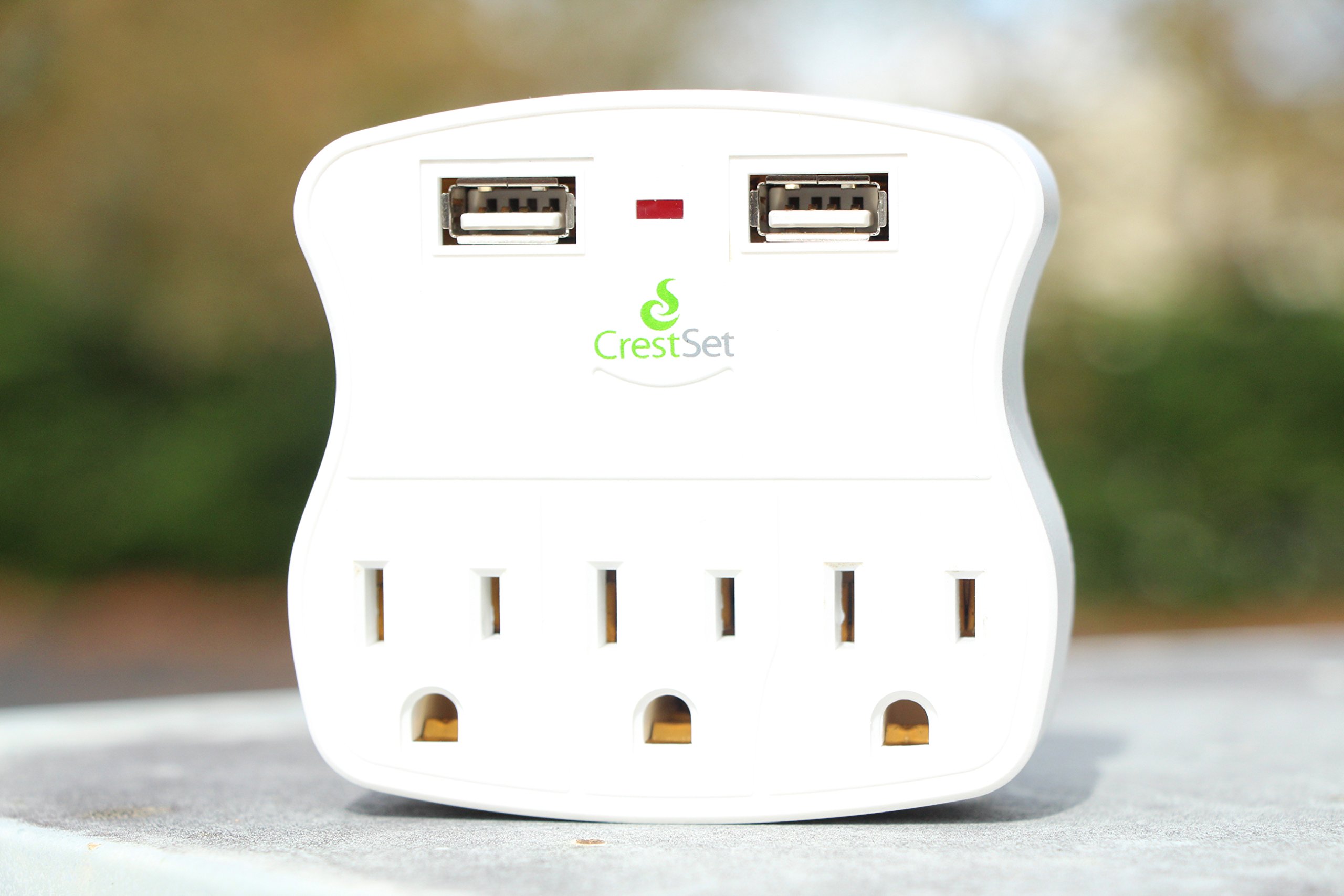 Portable USB Wall Outlet AC Ports Travel Plugin Compact Plug Phone