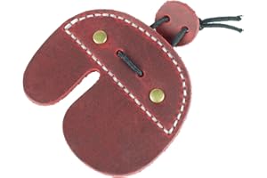 TOP-RANK LEATHER SINCE 2015 Toprank Leather Archery Finger Tabs - Handmade Finger Guard for Shooting Practice Gear, Recurve Bow Fingers Tab