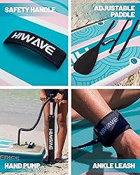 Hiwave Inflatable Paddle Board 11 '* 34 "* 6" Extra
