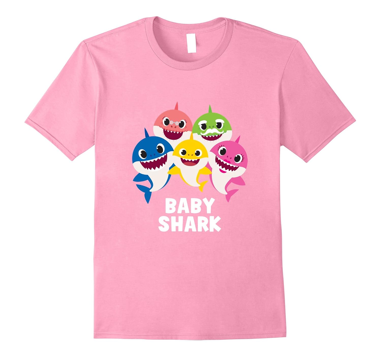 Pinkfong Baby Shark family tshirt with text4LVS