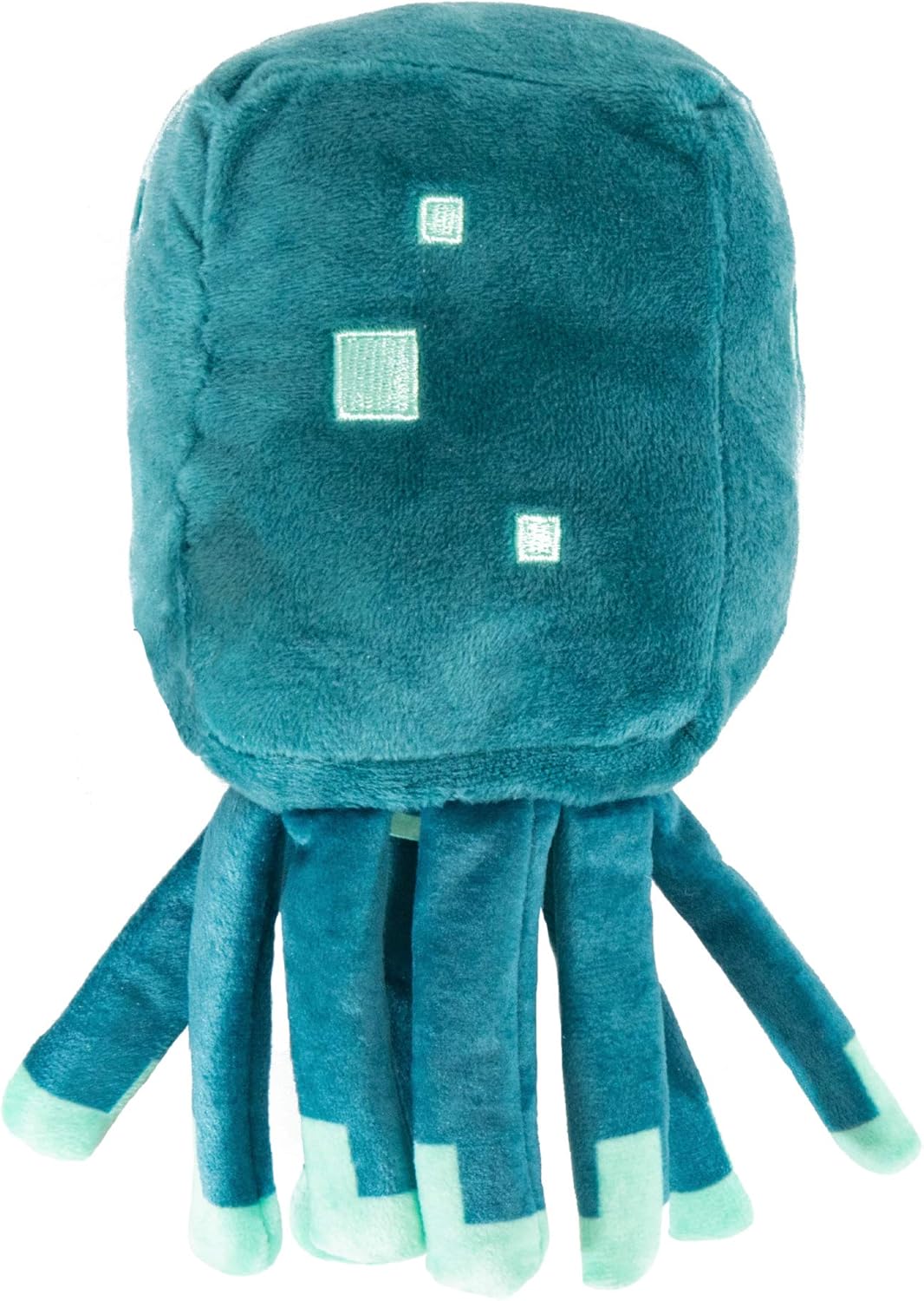 Amazon Com Jinx Minecraft Earth Happy Explorer Glow Squid Plush Stuffed Toy Multi Colored 7 Tall Toys Games