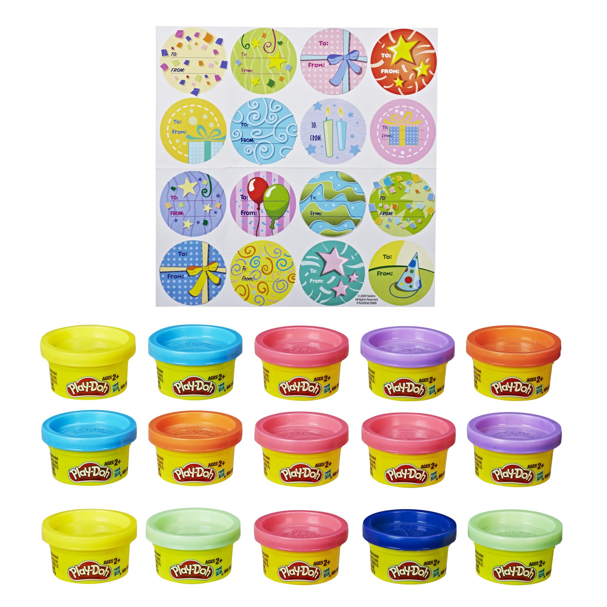 Play-doh Toy Party Bag - Includes 15 Fun Size Dough Compound Cans - Perfect Party Present