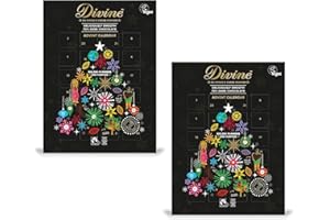 Smiling Sweets Advent Calendars - Pack of 2 - Dark Chocolate - Delicious Traditions for Friends and Family - Great for Sharing - Great Taste and Fun to Use
