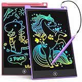 TECJOE 2 Pack LCD Writing Tablet, 8.5 Inch Colorful Doodle Board Drawing Tablet for Kids, Kids Travel Games Activity Learning Toys Birthday Gifts for 3 4 5 6 Year Old Boys and Girls Toddlers