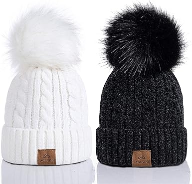 kids white beanie hat
