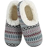 Snoozies Nordic Sherpa-Lined Cozy Slipper Socks for Women Indoor, Womens Warm Slippers for Winter, Soft Slippers for Women