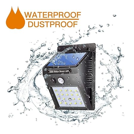 Adtala 20 Led Solar Power Outdoor Wall Lamp with Pir Motion Sensor Wireless Ip65 Waterproof Light for Home Use