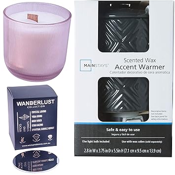 Amazon Com Accent Rosewood Wax Home Warmer With Wicks Stones