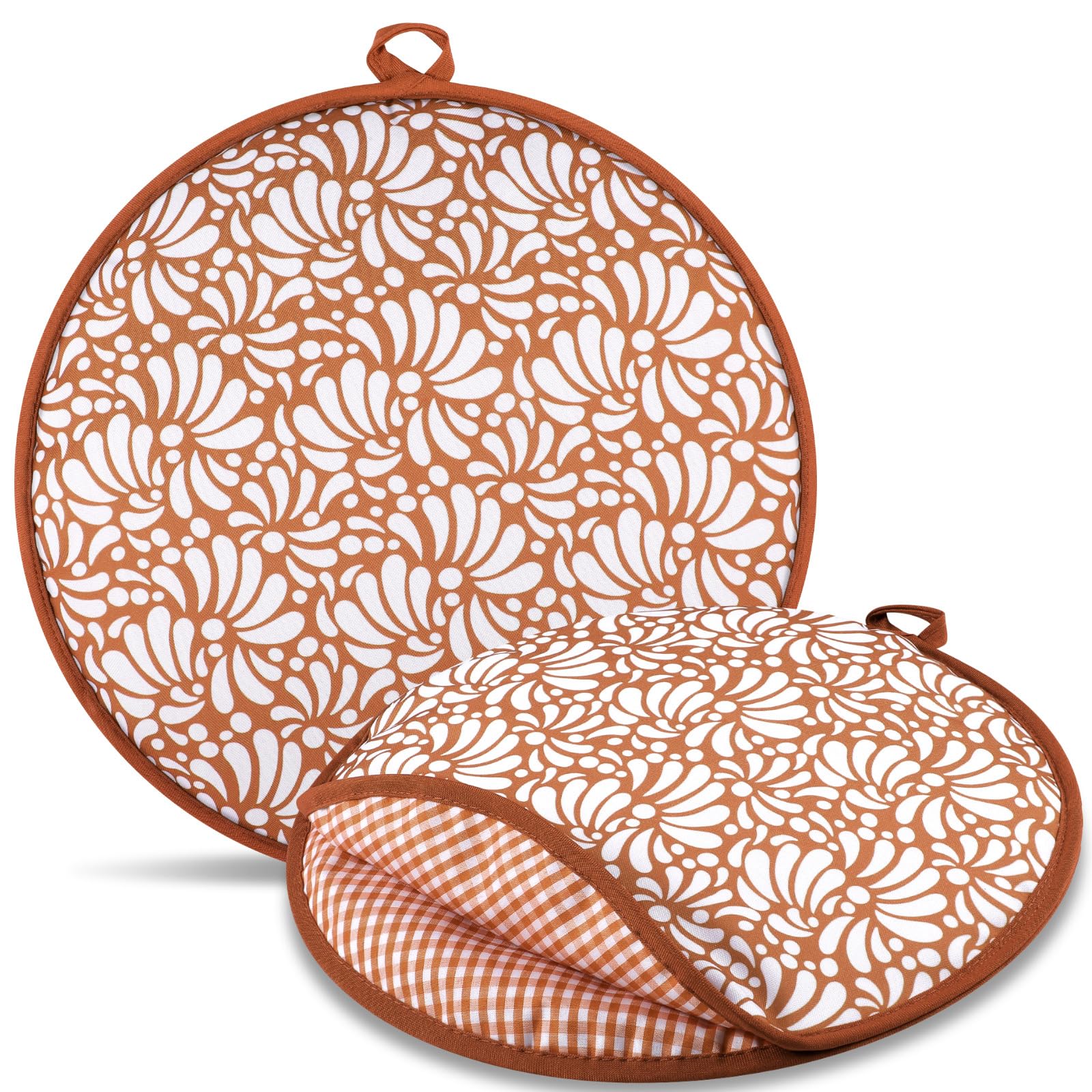 Photo 1 of Honeydak 2 Pcs 12 Inch Tortilla Warmer Pouch, Mexican De Barro Talavera Pottery Pattern Microwavable Insulated Cloth Pouch for Tortillas, Tacos, Naan, and Pizza Rolls