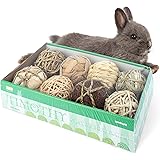 andwe Small Animals Play Balls Rolling Chew Toys & Gnawing Treats for Rabbits Guinea Pigs Chinchilla Bunny Degus - Pet Cage E