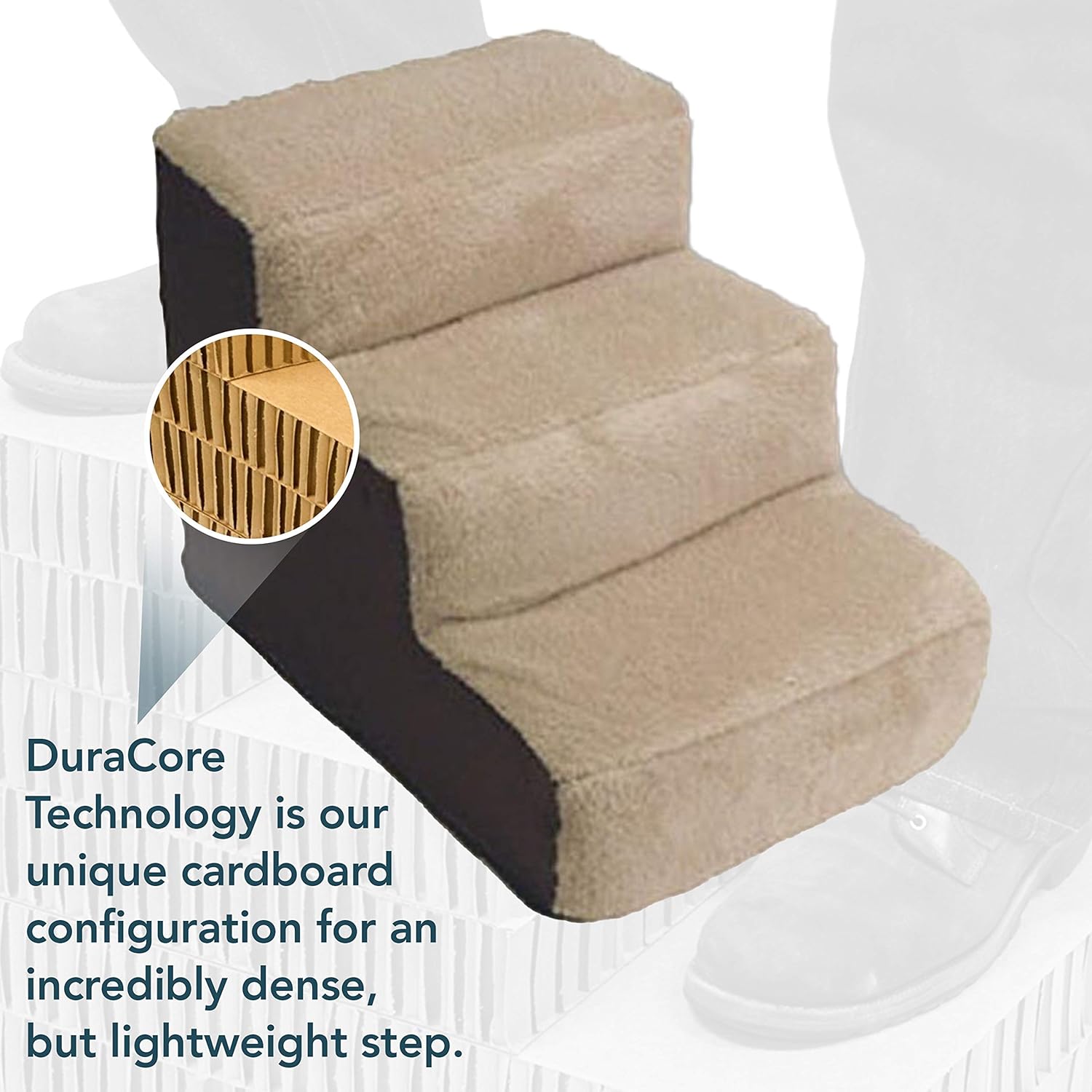 Dog and Cat Steps by Cozy Pet | Machine Washable Cover with Non Skid Bottom : Pet Supplies