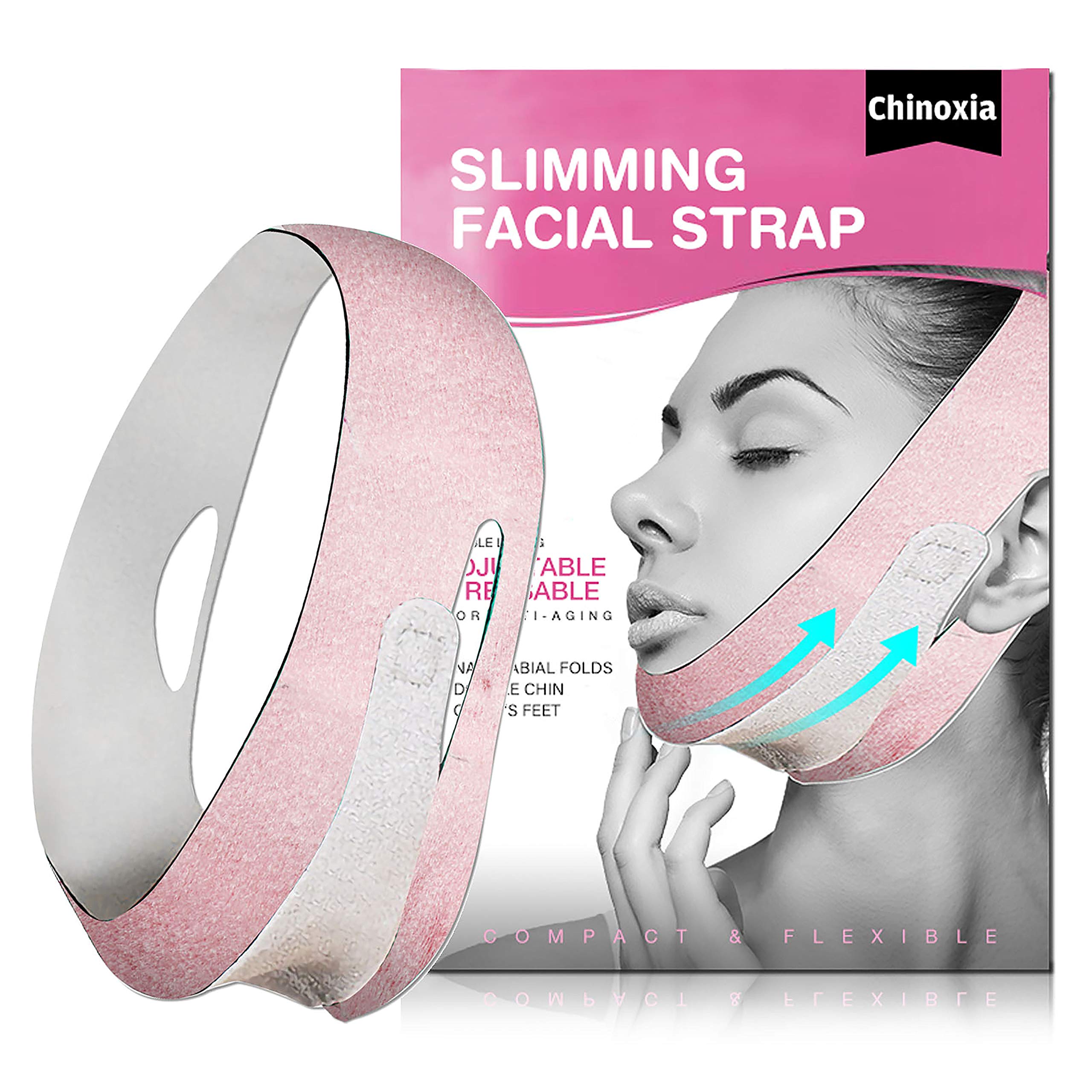 Slimming Strap for Face, Double Chin Reducer, V line face lifting belt for improving Sagging skin, Anti Wrinkle and firming skin