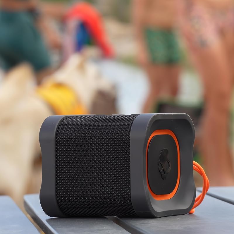Terrain Mini Wireless tragbarer Bluetooth-Lautsprecher, Wasserdicht (IPX7), 14 Stunden Akkulaufzeit, True-Wireless-Stereo mit integriertem Trageriemen für Reisen, Outdoor-Einsätze, Schwarz