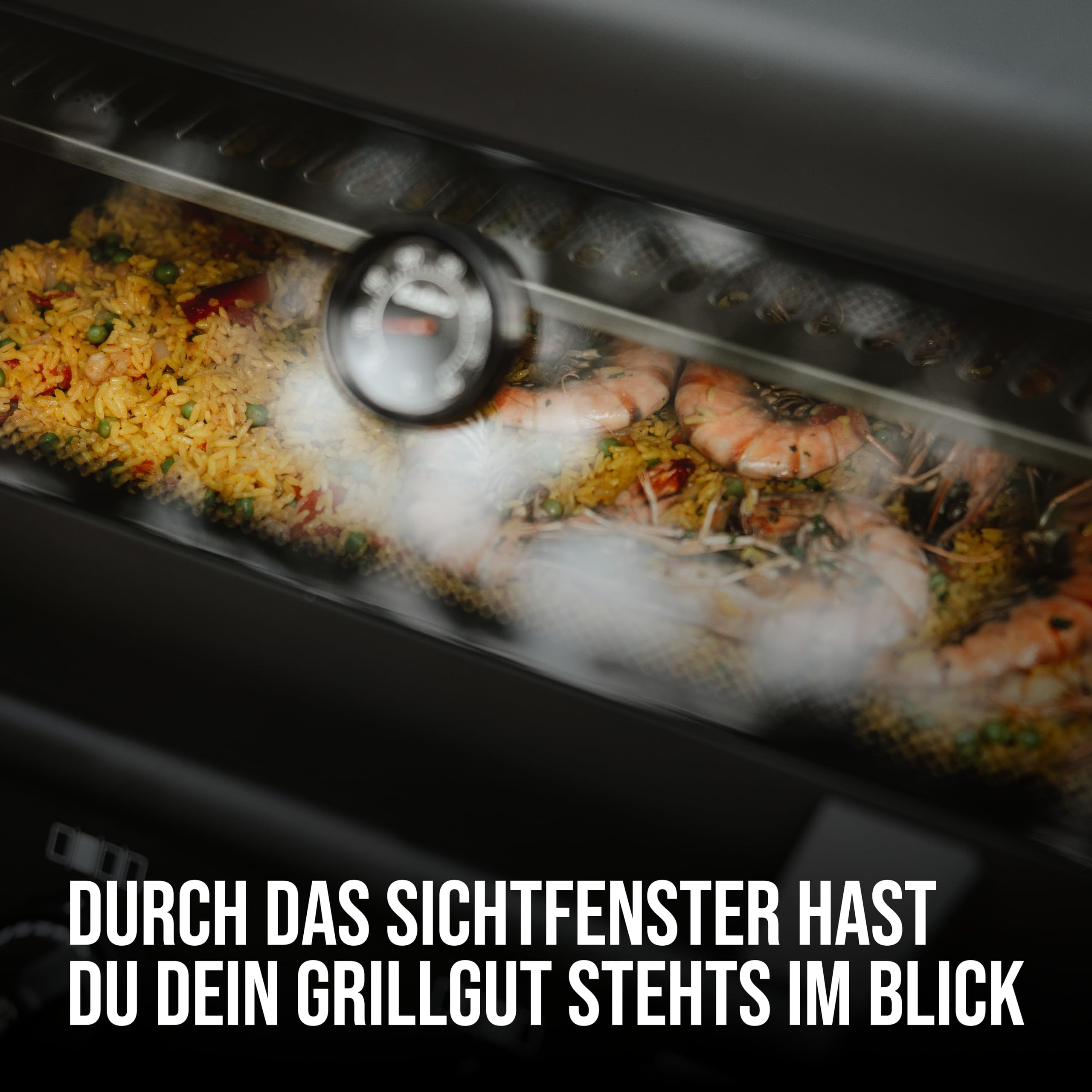 Enders® Gasgrill MONROE PRO 3 SIK TURBO SHADOW, 3-Brenner, Infrarot-Backburner, Seitenkocher, PanoVision Sicht, SWITCH GRID™ mit Sear Grate, HEAT RANGE™, 800 °C TURBO ZONE™, SIMPLE CLEAN™ #8381 6