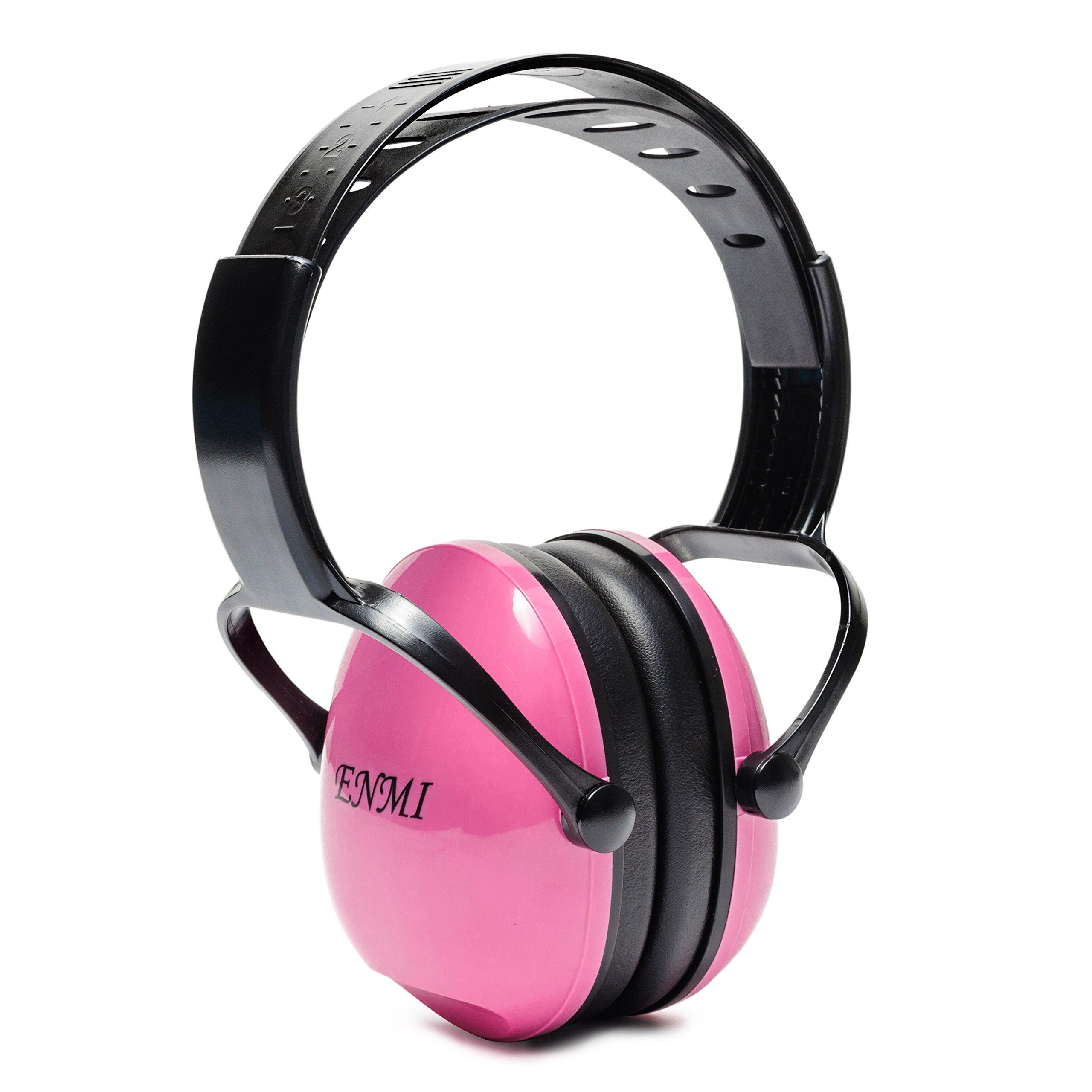 Enmi Baby Ear Defender Hearing Protection Earmuffs Noise Reduction, 3 months+, Blue, Comfortable for Travelling ，Leaning， Rest (pink)