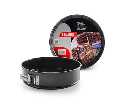 IBILI Springform-Set Moka, Stahlblech, schwarz 22 x 22 x 5 cm, 2-Einheiten