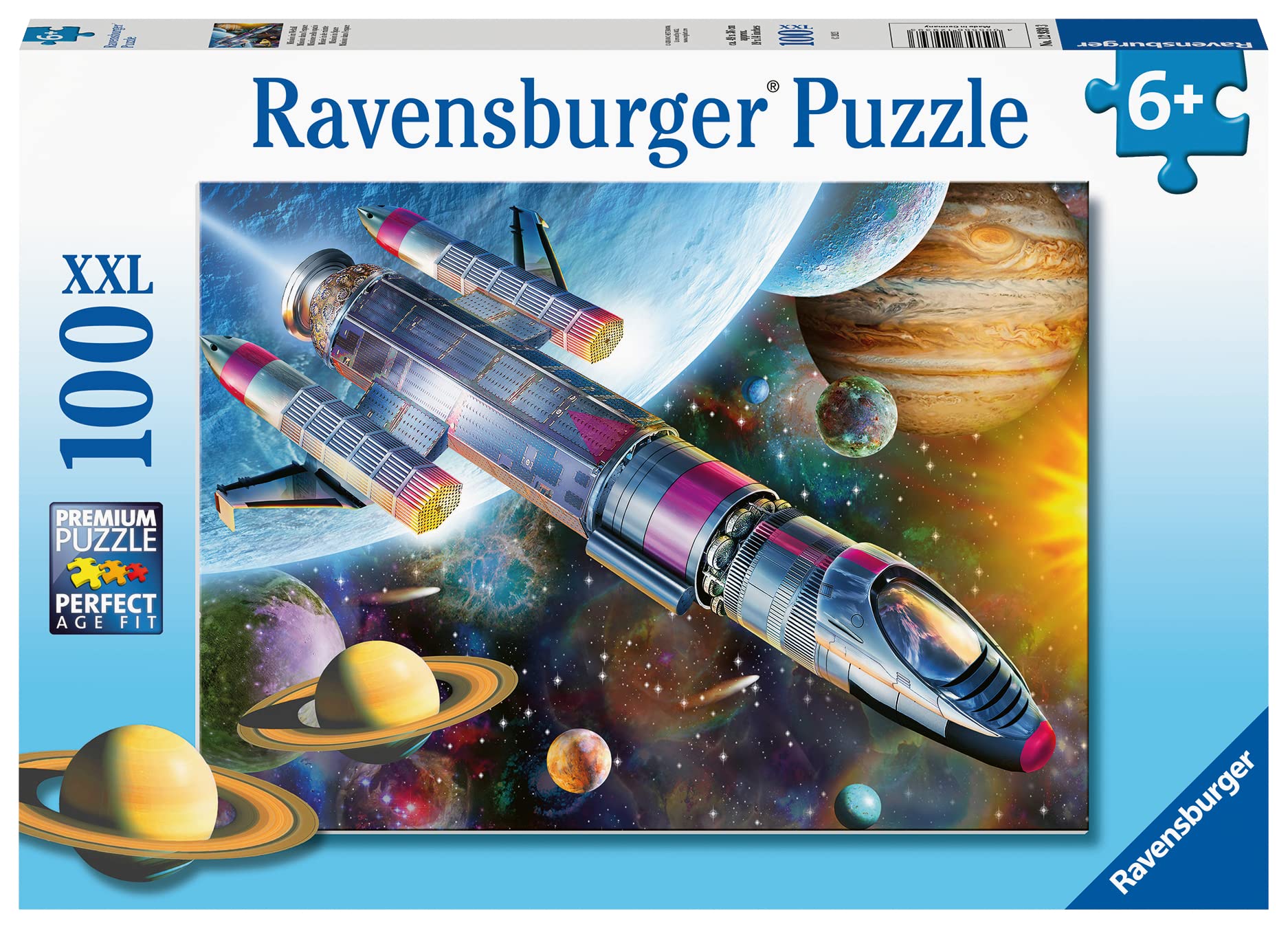 Ravensburger Space Mission 100 piece Jigsaw Puzzle with Extra Large Pieces for Kids age 6 years and up