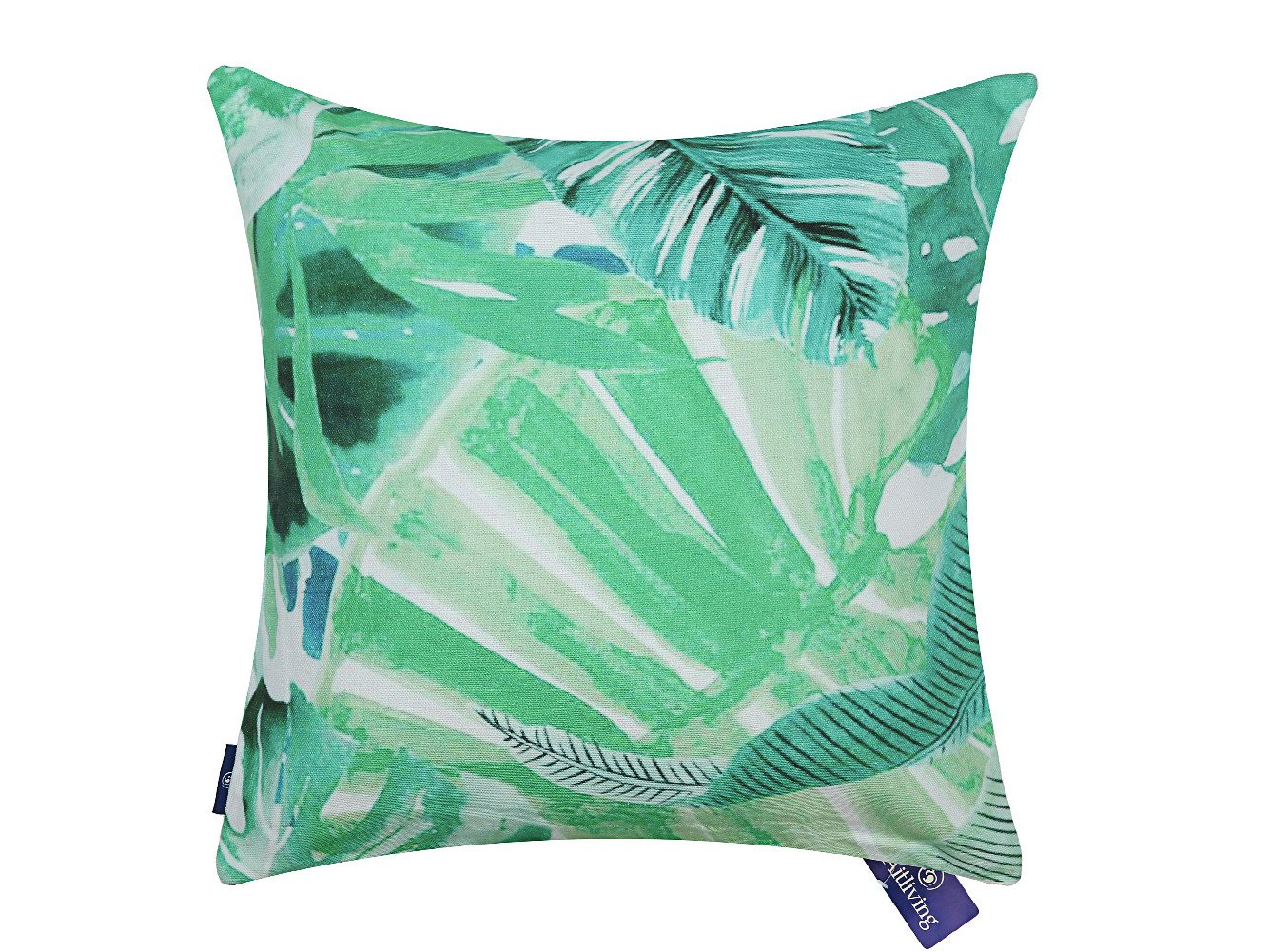 Aitliving Accent Cushion Pillow Case Painted Banana Palm Leaves Cushion Pillow Cover 46X46cm / 18"X18" — image 1