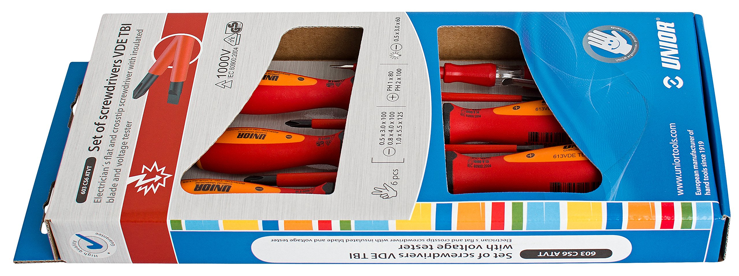 Unior 9617654 TBI VDE Screwdriver Set and V Tester