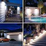 Peasur 168LED Solar Lights Outdoor 6 Pack Motion Sensor IP65 Waterproof Fence view 7