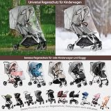 Bemece Universal Rain Cover for Pushchair Pram Breathable Transparent view 4