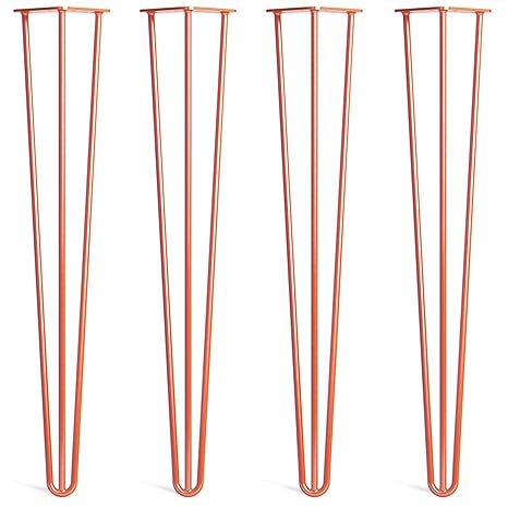 4x Haarnadel Tischbeine Austauschbare Tisch&Schrank Beine für Heimwerker - Mitte des Jahrhunderts Modern Stil - Verfügbar in 