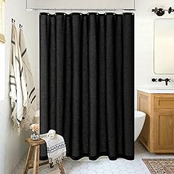 DUKIYO 90 Inch Shower Curtain Linen Neutral Extra