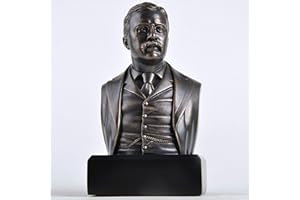 JFSM INC. President Theodore Roosevelt Historical Bust Collectible Memorabilia - Great Americans Collection