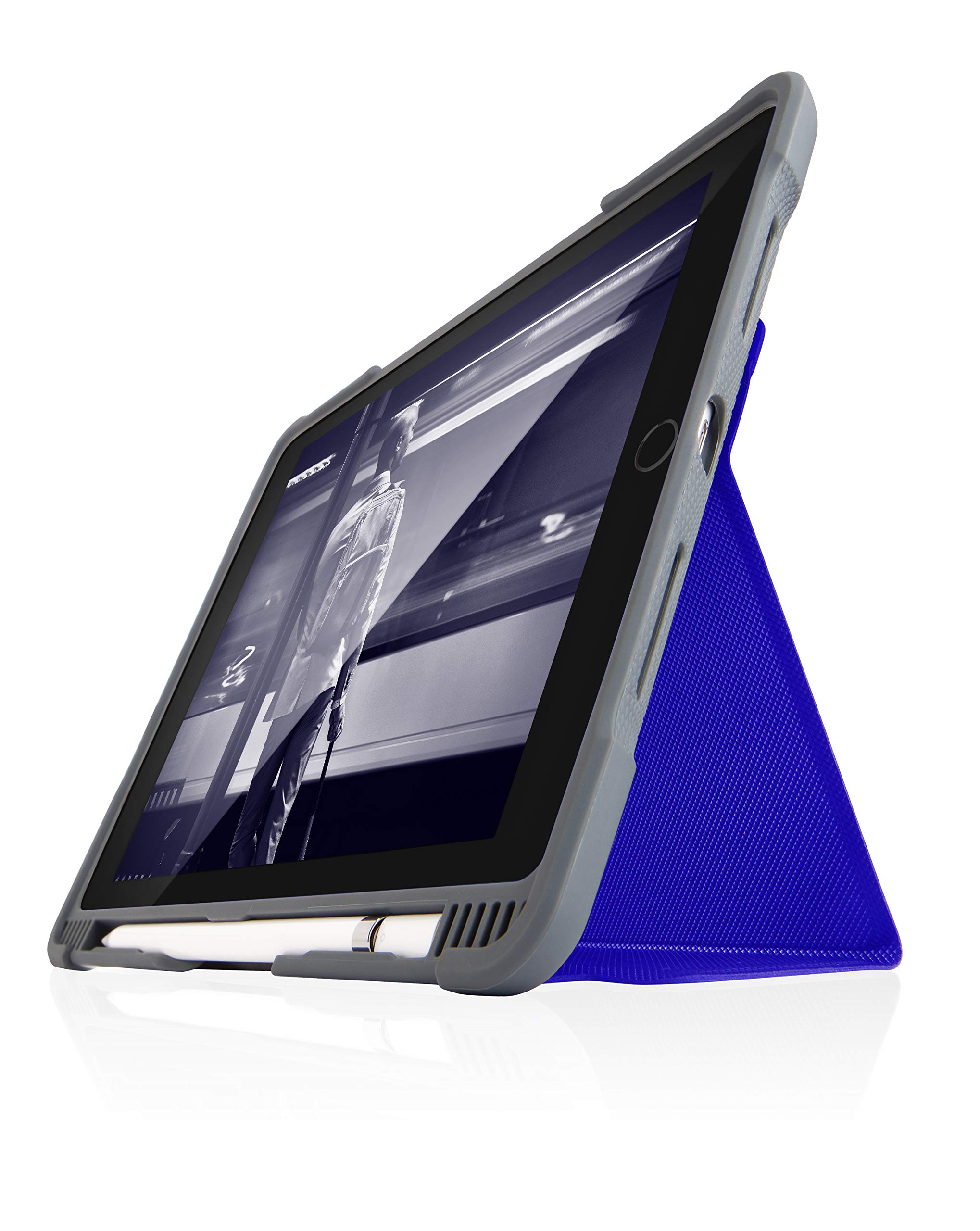 STM Dux Plus Duo, Ultra-Protective case for Apple iPad 9th/8th/7th Gen Blue (stm-222-237JU-03 EDU)