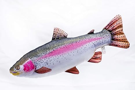 Gaby Fish Pillows Rainbow Trout Pillow By Gaby Novelty Toy