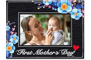 FaCraft First Mothers Day Picture Frame, 4x6 First Mothers Day Frame, First Mothers Day Gift for New Mom, New Parents, Mom to be, New Baby, Newborn (Horizontal-4x6)