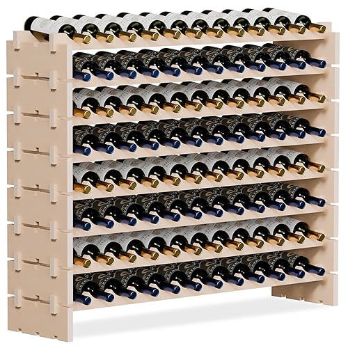 Wooden Wine Wine Racks Amazon Smartxchoices 96 Bottles Stackable