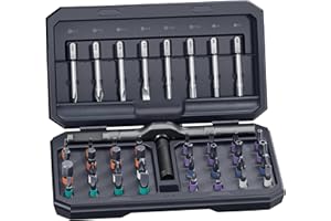 42 in 1 Magnetic Screwdriver, Screwdriver Set, Multi Bit Ratcheting Screwdriver Set with Storage Case Repair Tool Kit for Com