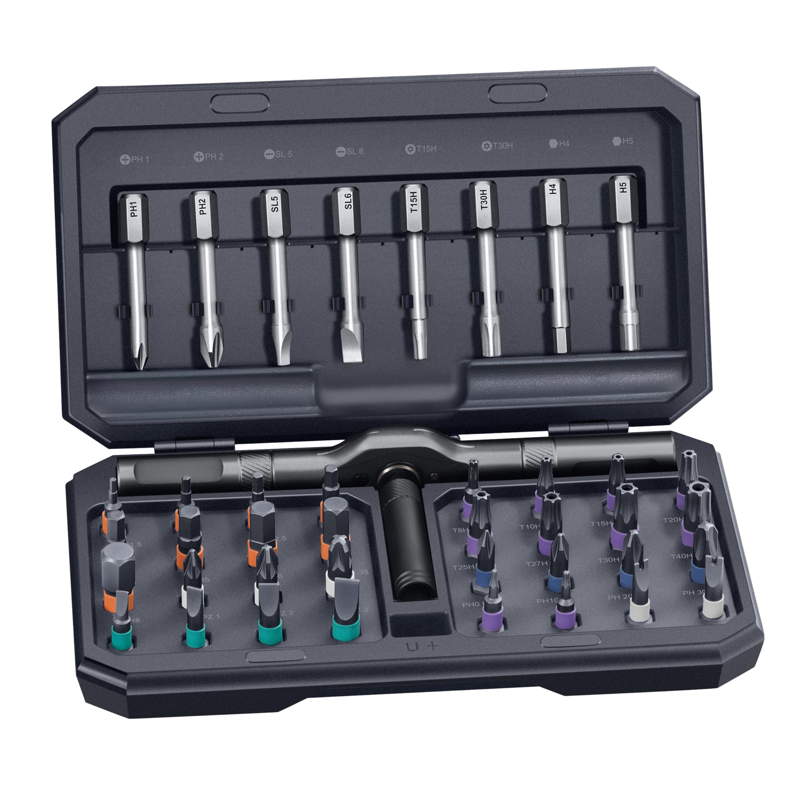 42 in 1 Magnetischer Schraubendreher, Schraubendreher Set, Multi Bit-Schraubendreher Set mit Aufbewahrungskoffer, Screwdriver Set für Computer, Brillen, Fahrräder, Uhren, Möbel und Heimwerkerarbeiten
