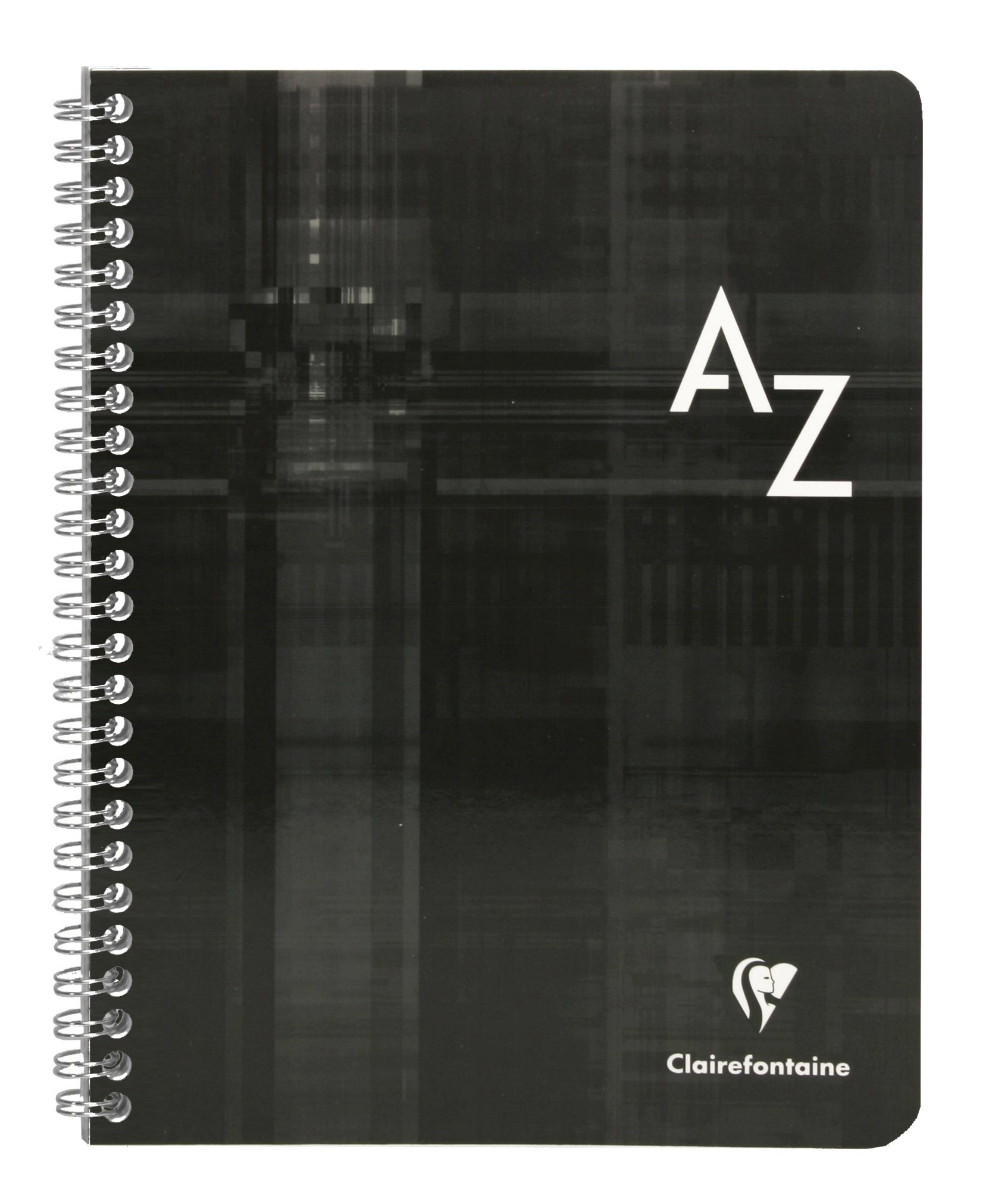 Clairefontaine 8948C - One Spiral Index Book - Dimensions: 17 cm x 22 cm - 100 Seyes Ruled Pages - 90 g White Paper - Laminated Card Cover - Random Colour