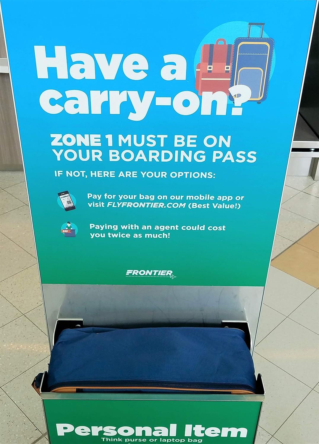 Frontier airlines carry on backpack Clearance