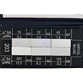 Shars 16-500 Ra Micro 6 PCS Vertical Milling Surface Roughness Finish Comparator NEW 303-9396 P