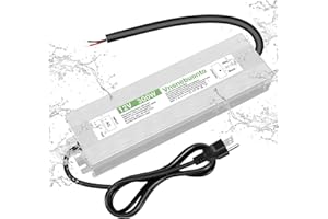 12V Power Supply 300W, 90-130V AC to 12V DC 25A Converter, IP67 Waterproof LED Driver, 12 Volt Low Voltage Transformer, Adapt