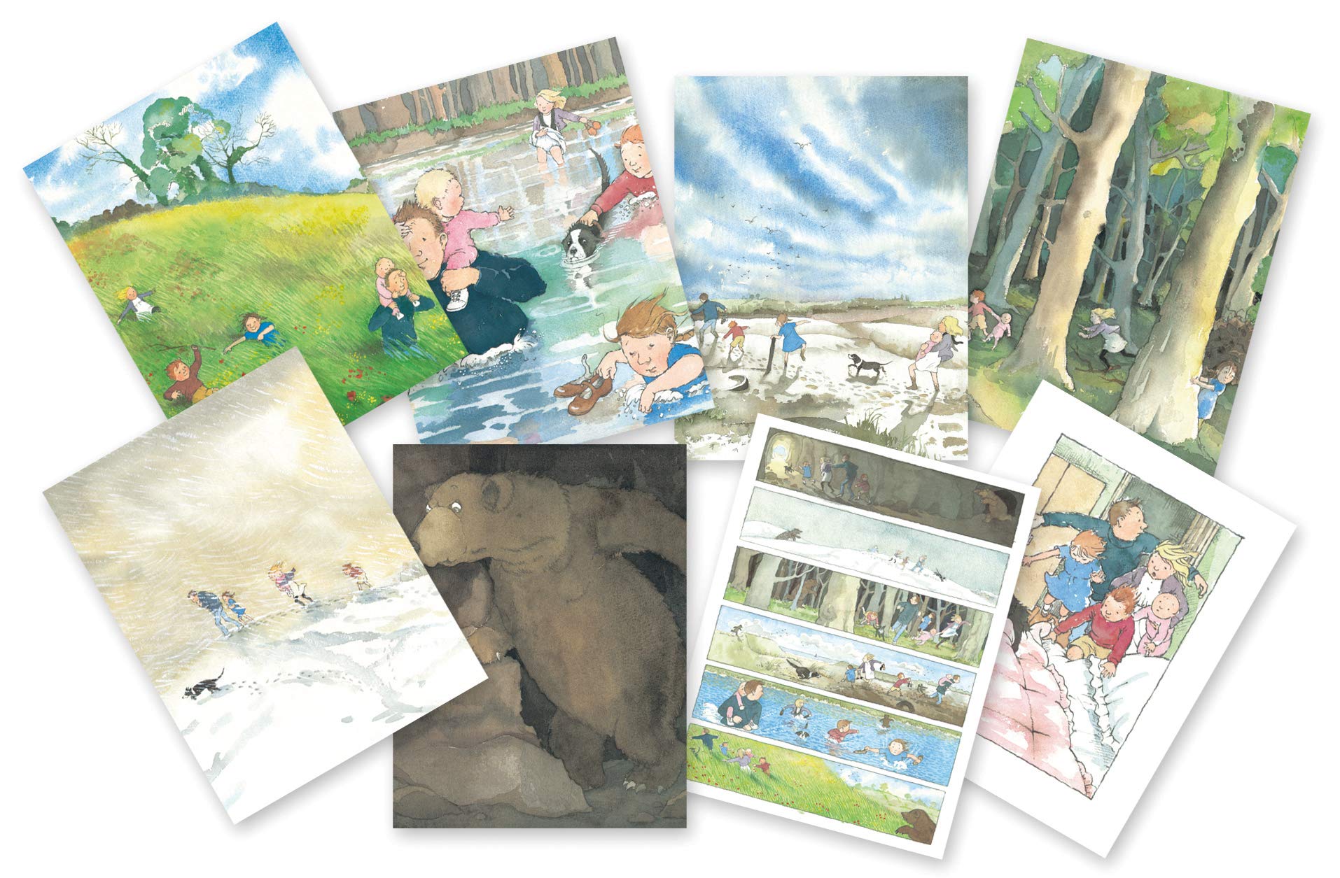 Yellow Door We’re going on a Bear Hunt Story Talk Cards | Storytelling | Traditional Tales | Story Book Play | Early Educational Toy for kids age 2 3 4 5 | Set of 8 Sequencing Cards | Bookish Play