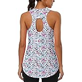 Cakulo Womens Sleeveless Workout Tops Racerback Athletic Summer Tank Tops Gym Yoga Running Shirts Clothes
