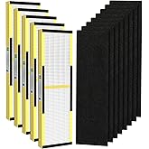 5 Pack FLT4825 True HEPA Filter B Replacement with Activated Carbon Pre-Filters Compatible with Guardian Air Purifier AC4825 AC4300 AC4800 AC4900 AC4850