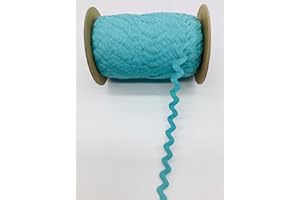 Trimplace Lt. Aqua 5/8" (16 mm) 100% Cotton RIC Rac – 25 Yards – Colorfast Sewing Trim for Clothing, Quilting, Home Décor & DIY Crafts | Vintage Cotton