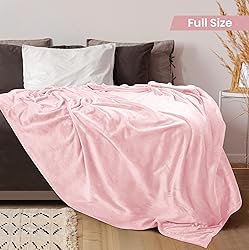 Utopia Bedding Fleece Blanket Full Size Pink 300GSM